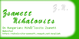 zsanett mihalovits business card